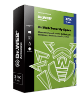 Dr.Web Security Space, 3ПК/1 рік